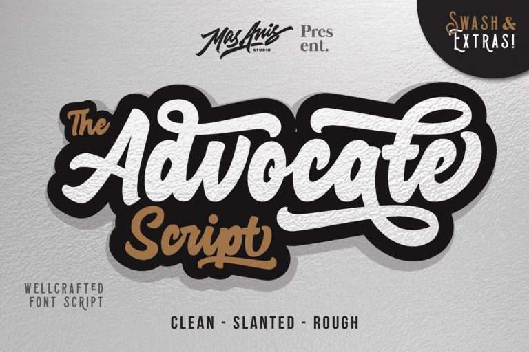 Advocate Script Font Free - Dafont Free