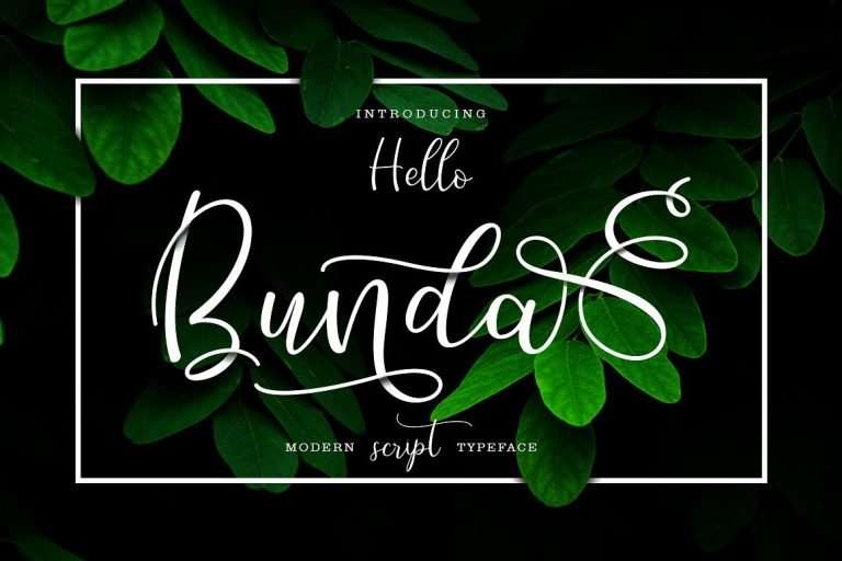 Hello Bunda Script Font - Dafont Free