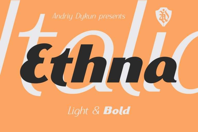 Ethna Typeface Free - Dafont Free