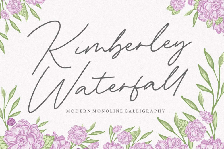 Kimberley Waterfall Font - Dafont Free
