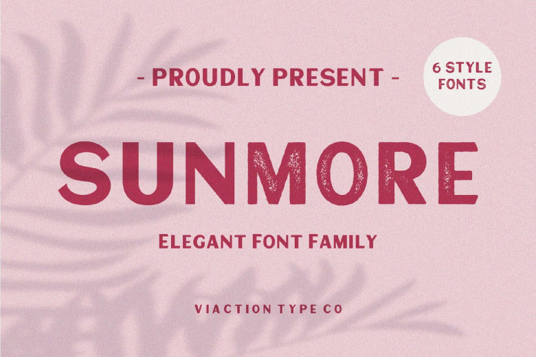 Sunmore Font - Dafont Free