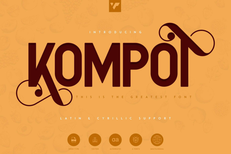 Kompot Font - Dafont Free