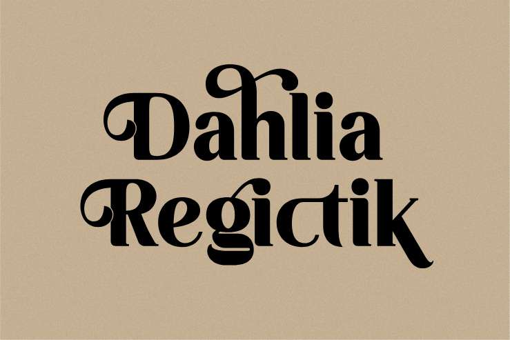 Dahlia Regictik Font Free - Dafont Free
