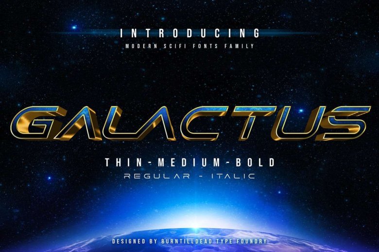 Galactus Display Font Family -1