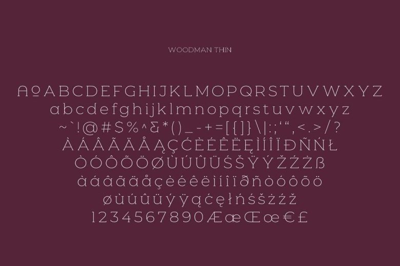Woodman Slab Serif Font -2