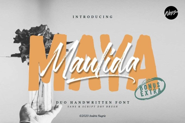 Maya Script Font Maulida Maya Font - Dafont Free