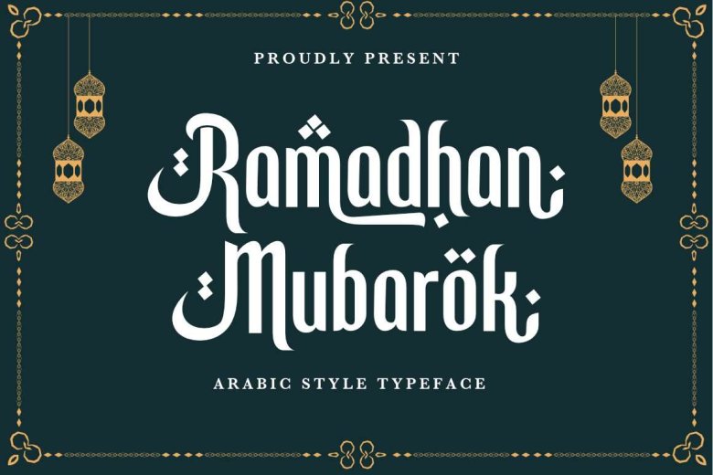 Arabic Raa Font Ramadhan Mubarok Font - Dafont Free