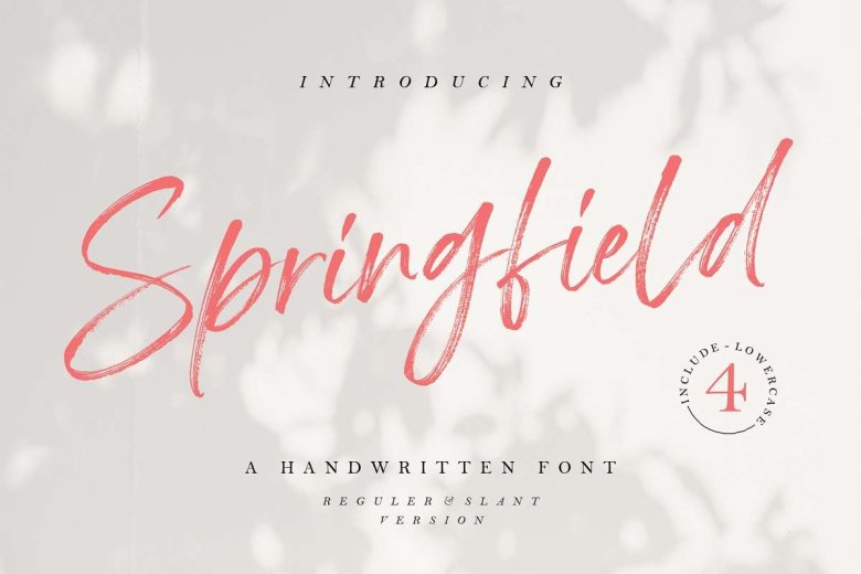 Springfield Cursive Springfield Font - Dafont Free
