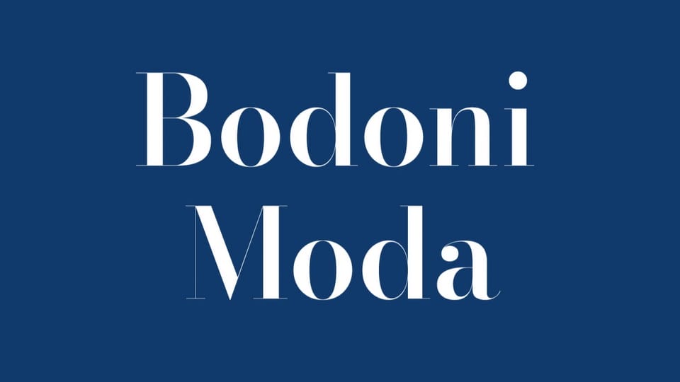 Bodoni Moda Serif Font -1