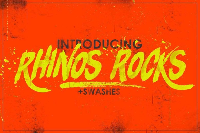 Rhinos Rocks Font - Dafont Free