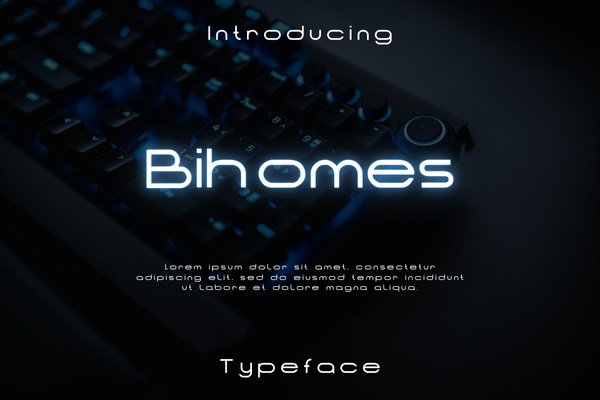 Bi Font Letters Bihomes Font - Dafont Free