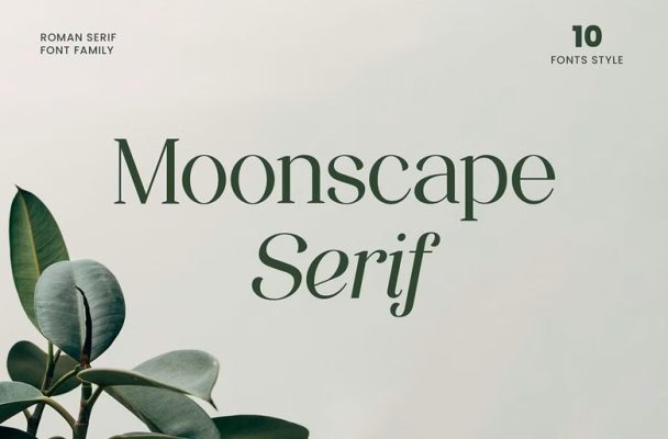 Moonscape Serif Font
