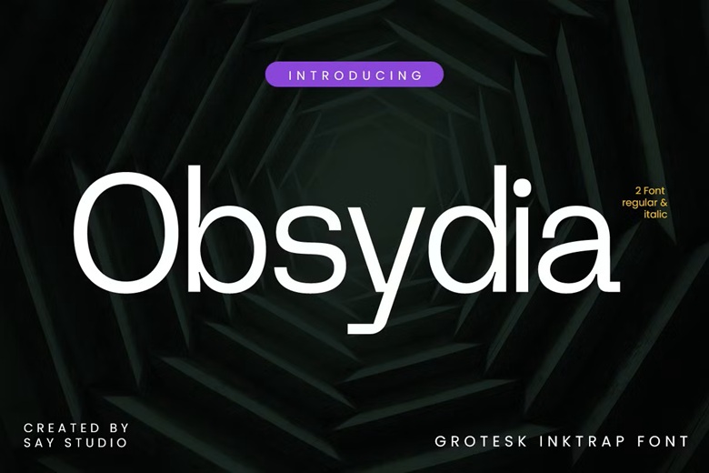 Obsydia Font - Dafont Free